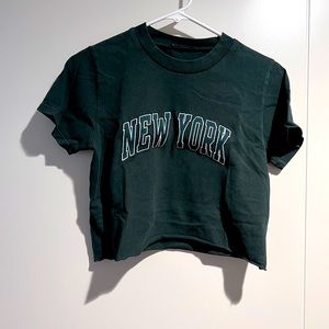 Brandy Melville New York Cropped Tee